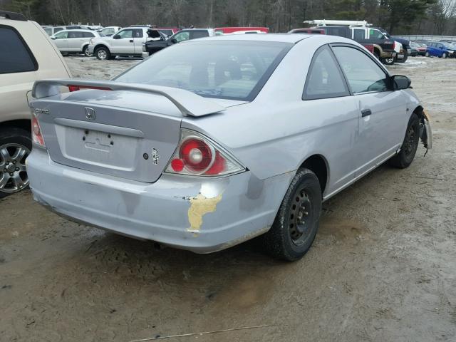 1HGEM22581L101299 - 2001 HONDA CIVIC LX SILVER photo 4