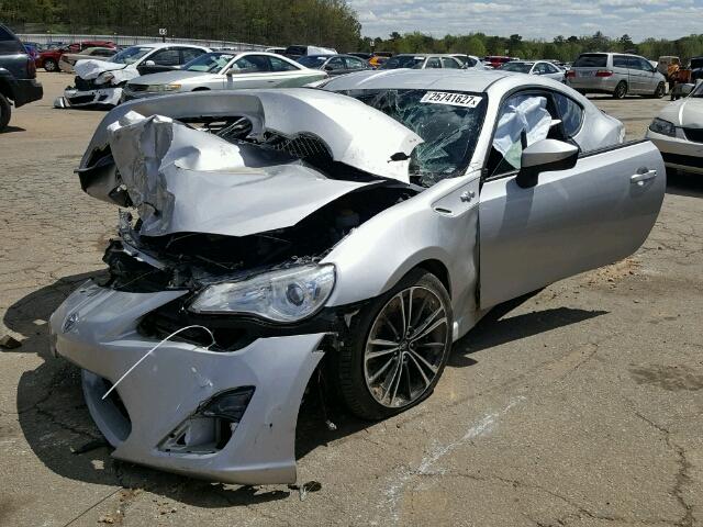 JF1ZNAA12D1727426 - 2013 TOYOTA SCION FR-S ვერცხლისფერი ფოტო 2