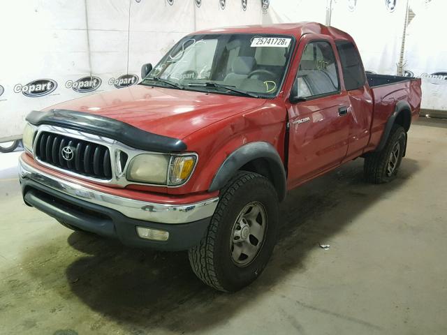 5TESN92N63Z249317 - 2003 TOYOTA TACOMA XTR RED photo 2