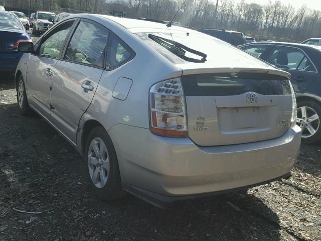 JTDKB20U087770428 - 2008 TOYOTA PRIUS SILVER photo 3