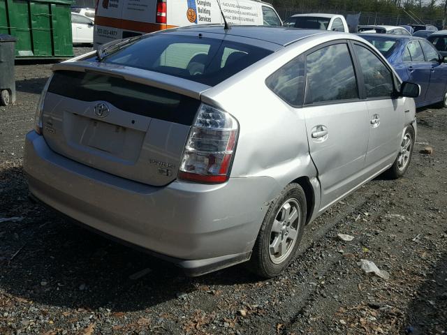 JTDKB20U087770428 - 2008 TOYOTA PRIUS SILVER photo 4