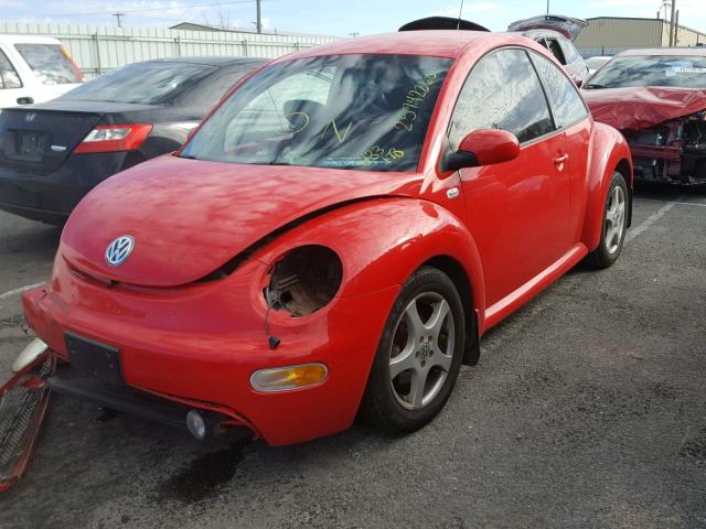 3VWCK21C02M433178 - 2002 VOLKSWAGEN NEW BEETLE RED photo 2