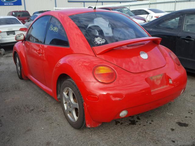 3VWCK21C02M433178 - 2002 VOLKSWAGEN NEW BEETLE RED photo 3