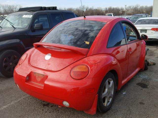 3VWCK21C02M433178 - 2002 VOLKSWAGEN NEW BEETLE RED photo 4