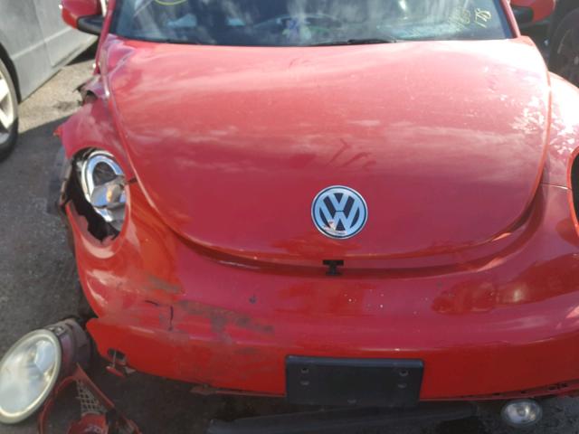 3VWCK21C02M433178 - 2002 VOLKSWAGEN NEW BEETLE RED photo 7