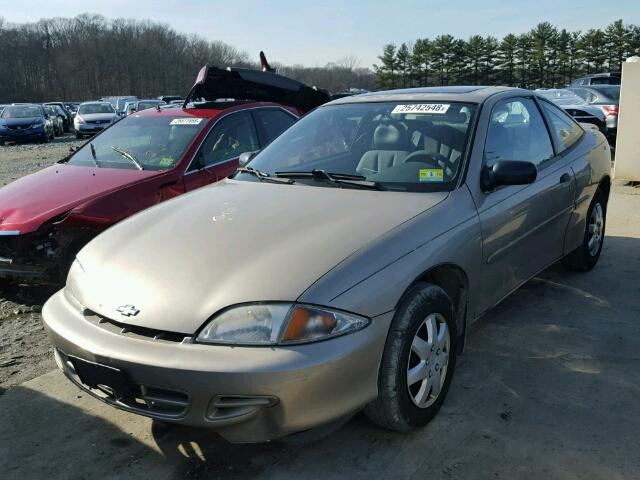 1G1JC1242Y7397692 - 2000 CHEVROLET CAVALIER TAN photo 2