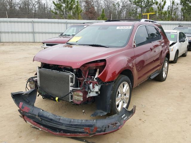 2GNFLFE51C6258166 - 2012 CHEVROLET EQUINOX LT BURGUNDY photo 2