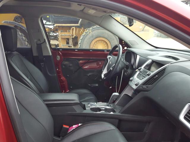 2GNFLFE51C6258166 - 2012 CHEVROLET EQUINOX LT BURGUNDY photo 5