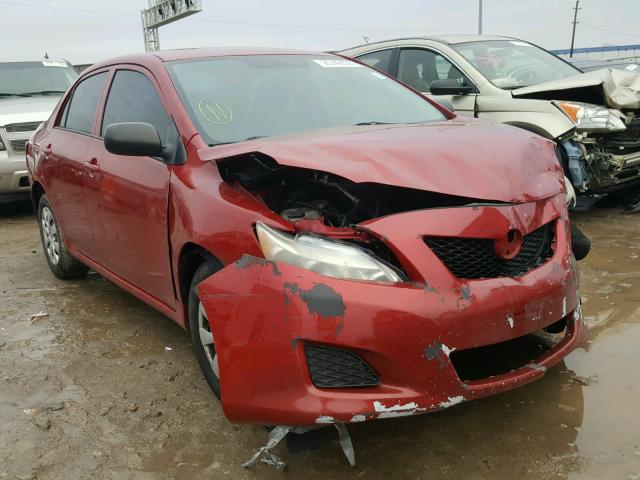 JTDBL40E499078986 - 2009 TOYOTA COROLLA BA MAROON photo 1