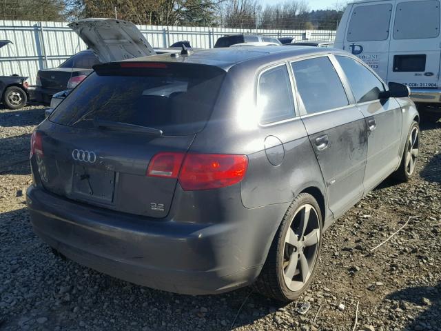 WAUKD78P68A079555 - 2008 AUDI A3 S-LINE BLACK photo 4