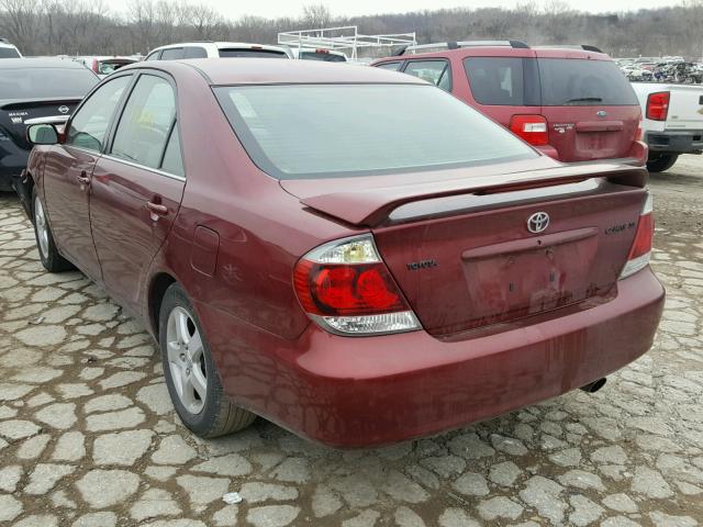 4T1BE32K35U038442 - 2005 TOYOTA CAMRY LE RED photo 3