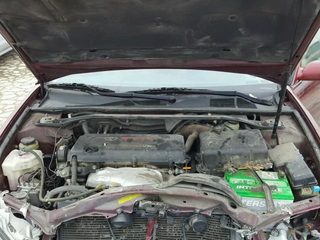 4T1BE32K35U038442 - 2005 TOYOTA CAMRY LE RED photo 7