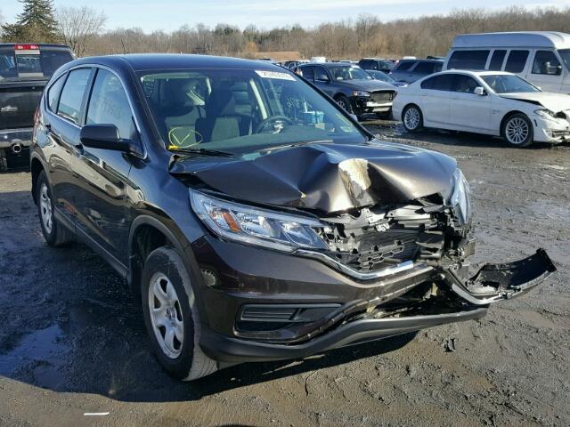 5J6RM4H3XFL063710 - 2015 HONDA CR-V LX BROWN photo 1