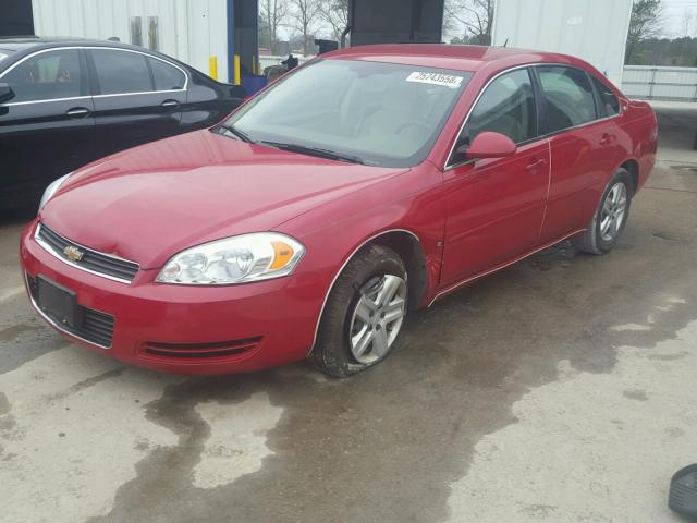 2G1WB58K379157280 - 2007 CHEVROLET IMPALA LS RED photo 2