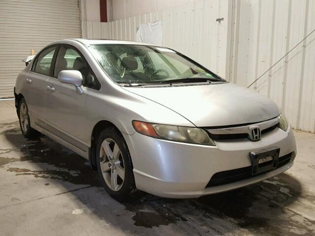 1HGFA16896L036742 - 2006 HONDA CIVIC EX SILVER photo 1