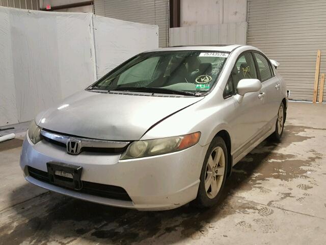 1HGFA16896L036742 - 2006 HONDA CIVIC EX SILVER photo 2