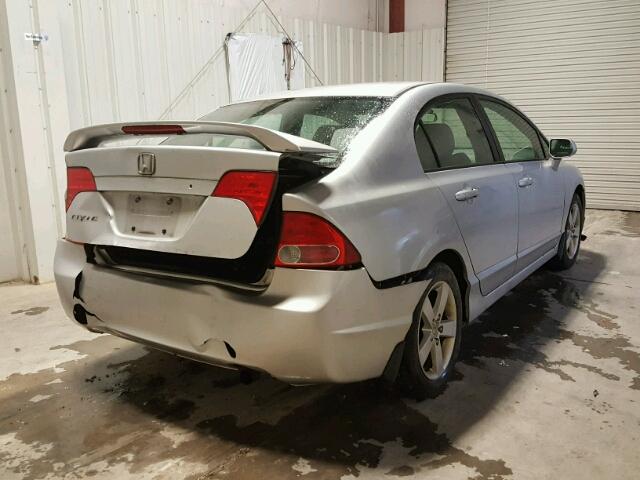 1HGFA16896L036742 - 2006 HONDA CIVIC EX SILVER photo 4