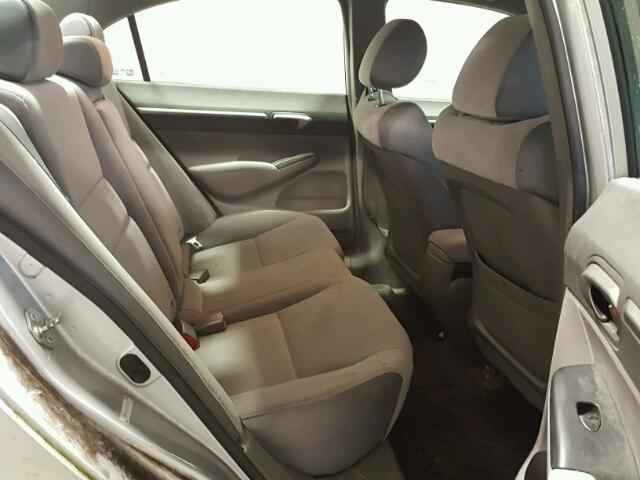 1HGFA16896L036742 - 2006 HONDA CIVIC EX ვერცხლისფერი ფოტო 6