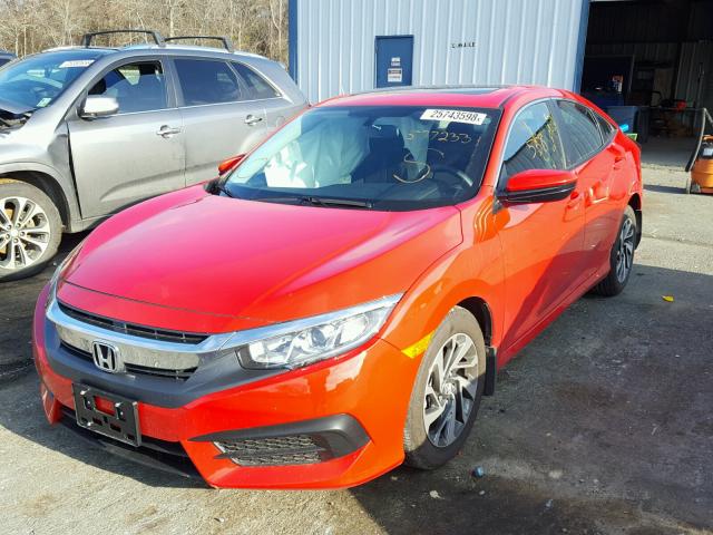 2HGFC2F79HH577233 - 2017 HONDA CIVIC EX წითელი ფოტო 2