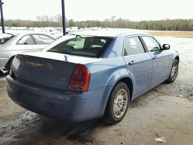 2C3KA43R57H846268 - 2007 CHRYSLER 300 BLUE photo 4