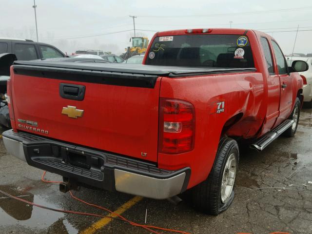 1GCSKSE35AZ103090 - 2010 CHEVROLET SILVERADO RED photo 4