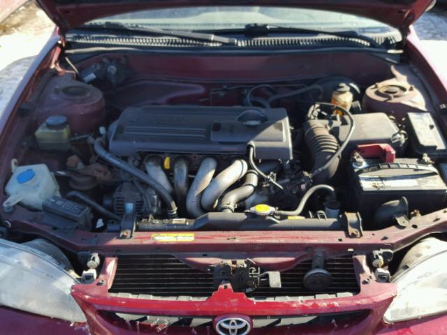 1NXBR12E0YZ329908 - 2000 TOYOTA COROLLA VE RED photo 7