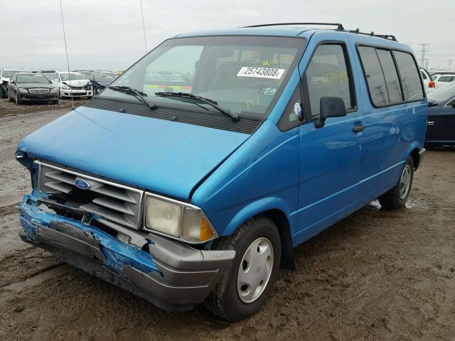 1FMCA11U2SZC17920 - 1995 FORD AEROSTAR BLUE photo 2