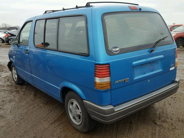 1FMCA11U2SZC17920 - 1995 FORD AEROSTAR BLUE photo 3