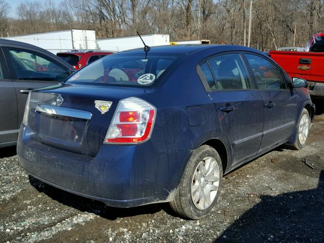 3N1AB6AP2AL615959 - 2010 NISSAN SENTRA 2.0 BLUE photo 4