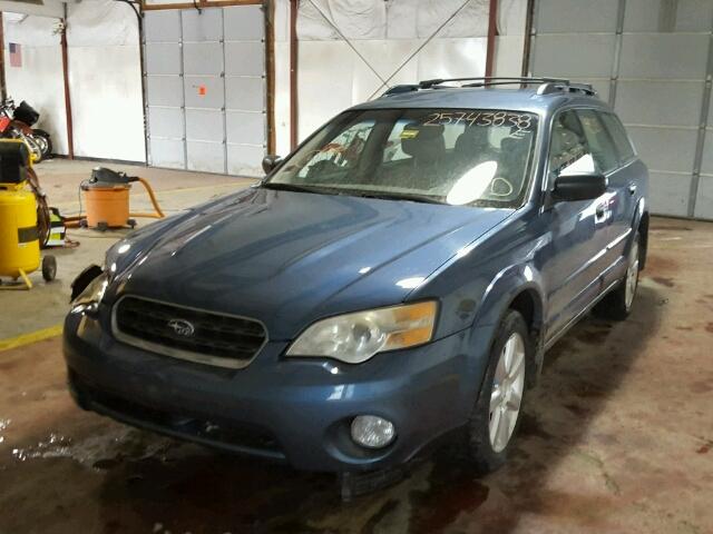 4S4BP61C267317905 - 2006 SUBARU LEGACY OUT BLUE photo 2