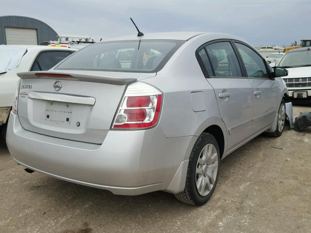 3N1AB6AP8BL664066 - 2011 NISSAN SENTRA 2.0 SILVER photo 4