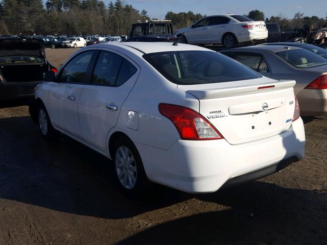 3N1CN7AP6GL814463 - 2016 NISSAN VERSA S WHITE photo 3