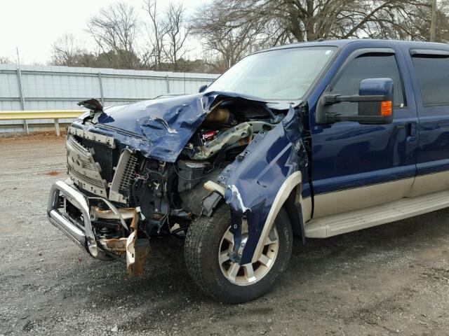 1FTSW21R78EA45757 - 2008 FORD F250 SUPER BLUE photo 9