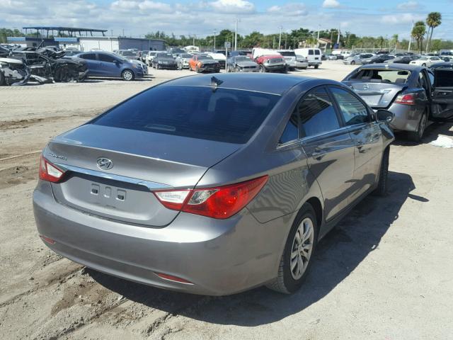 5NPEB4AC0BH053335 - 2011 HYUNDAI SONATA GLS GRAY photo 4