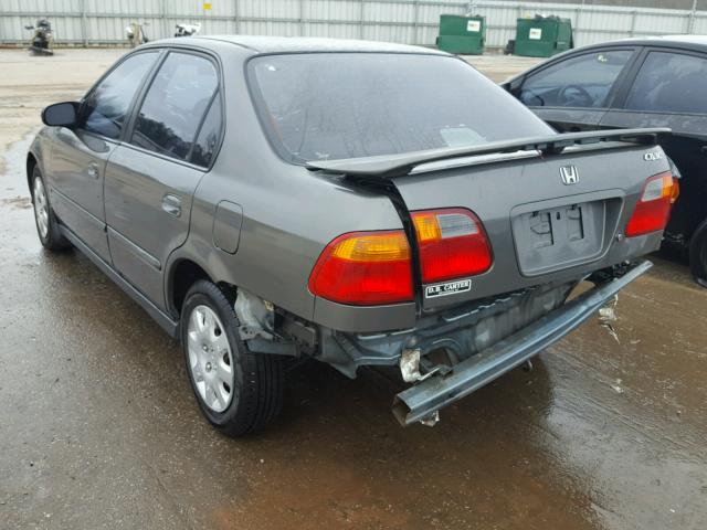 2HGEJ6616YH566730 - 2000 HONDA CIVIC BASE GRAY photo 3