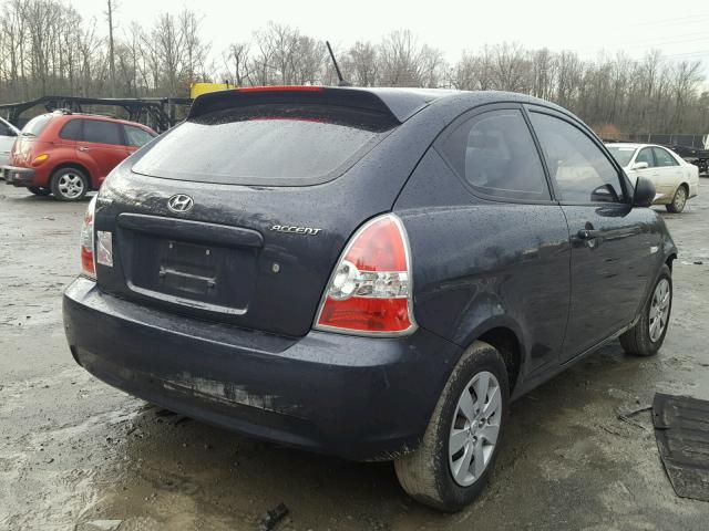 KMHCM3AC0BU201786 - 2011 HYUNDAI ACCENT GL GRAY photo 4