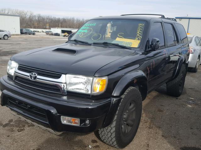 JT3GN86R020259065 - 2002 TOYOTA 4RUNNER SR BLACK photo 2