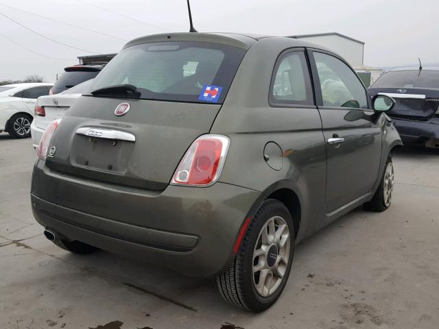 3C3CFFAR5CT202100 - 2012 FIAT 500 POP GREEN photo 4