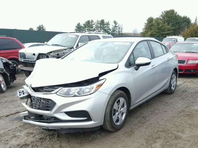 1G1BC5SM4H7279882 - 2017 CHEVROLET CRUZE LS SILVER photo 2