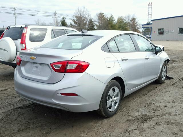 1G1BC5SM4H7279882 - 2017 CHEVROLET CRUZE LS SILVER photo 4