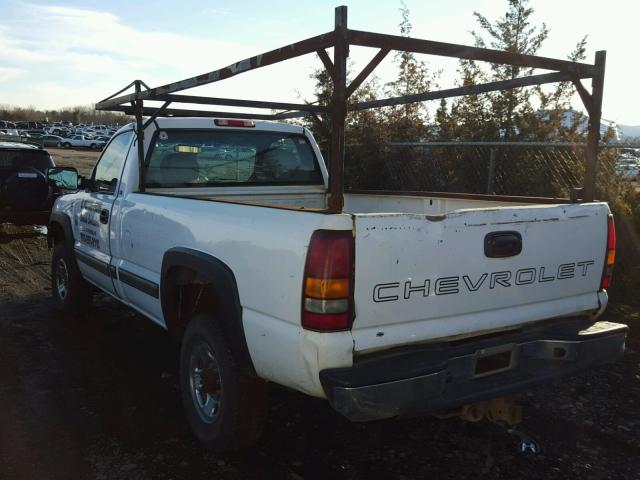 1GCHK24U01E222838 - 2001 CHEVROLET SILVERADO WHITE photo 3