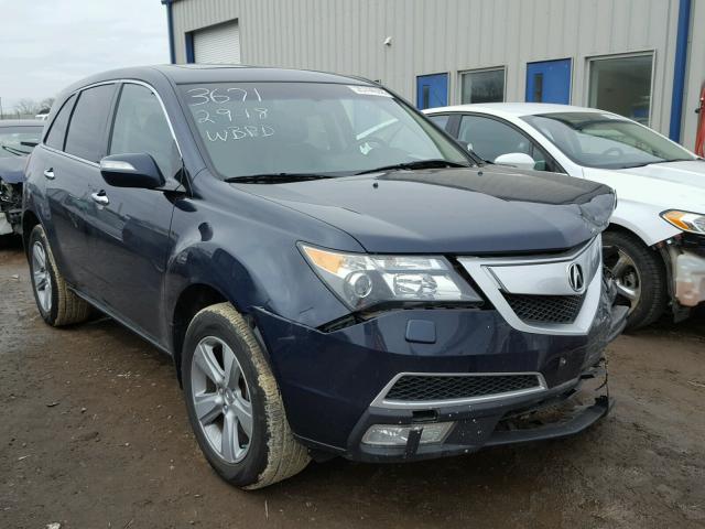 2HNYD2H67AH002749 - 2010 ACURA MDX TECHNO BLUE photo 1