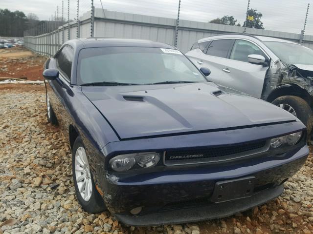 2C3CDYAG3EH257687 - 2014 DODGE CHALLENGER BLUE photo 9