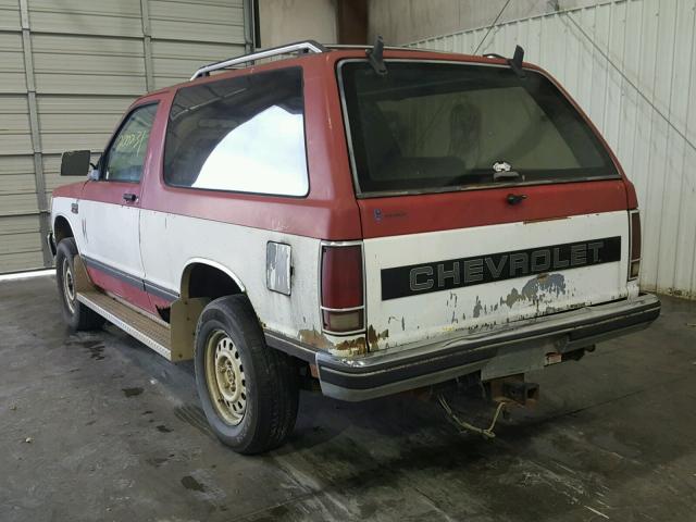 1GNCT18RXJ8157297 - 1988 CHEVROLET BLAZER S10 TWO TONE photo 3