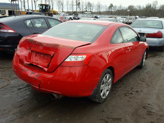2HGFG11888H513991 - 2008 HONDA CIVIC EX წითელი ფოტო 4