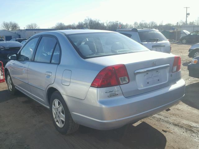 2HGES15643H568143 - 2003 HONDA CIVIC LX SILVER photo 3