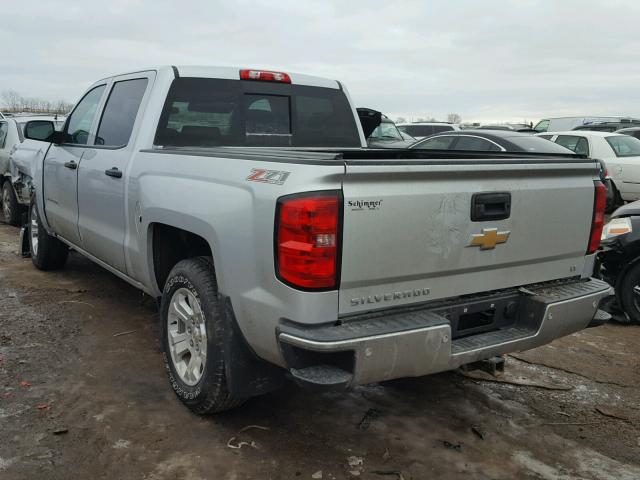 3GCUKREC0EG115736 - 2014 CHEVROLET SILVERADO SILVER photo 3