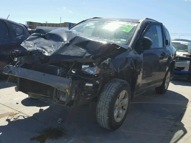 1C4NJCBA8ED545132 - 2014 JEEP COMPASS SP BLACK photo 2