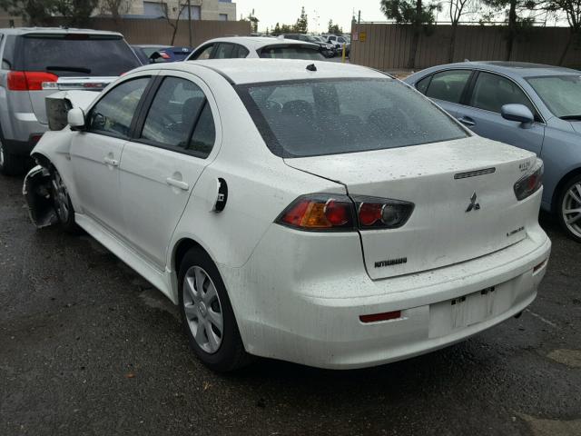 JA32U2FU1EU021831 - 2014 MITSUBISHI LANCER ES/ WHITE photo 3