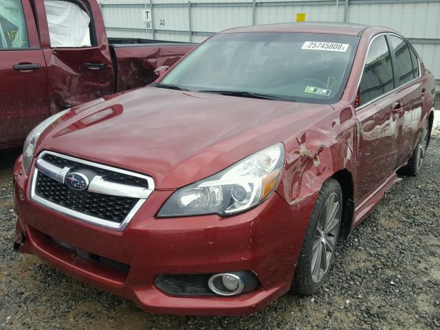 4S3BMBG64D3039357 - 2013 SUBARU LEGACY 2.5 RED photo 2